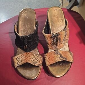 Modzori Reversible Woman's Slip-on Plarform Sandals, Size 7